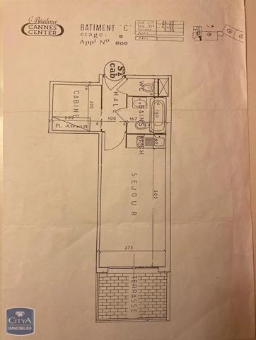 Appartement à vendre 2 pièces 25.7m²