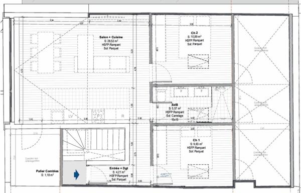 Appartement Type 3 entièrement refait à neuf
