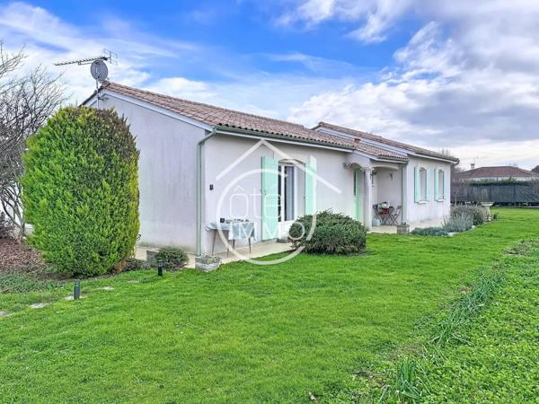 LA FORCE : Maison de plain-pied 4 pièces de 113m² avec jardin