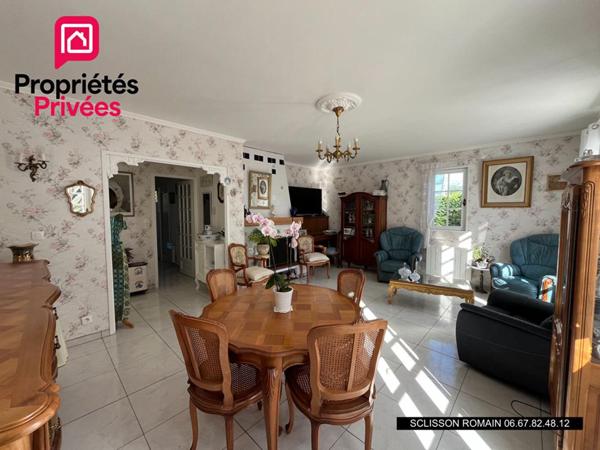 Maison de plain-pied - 93m2 - 3 chambres - lumineuse avec jardin