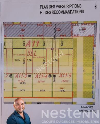 Terrain viabilisé à vendre au Mans ? 288 m² proche gare et commodités