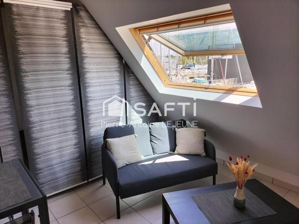 Studio meublé avec vue sur le port d'Arzal