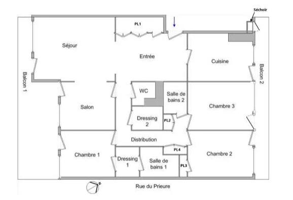 APPARTEMENT T5 A LOUER - ECULLY Valvert 121.49 m 2 2 030 € charges comprises par mois