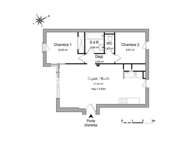 Location Appartement 3 pièces 60.4 m² - ROQUEMER Narbonne-plage 11100