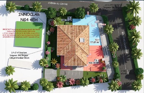 appartement T3 avec jardin