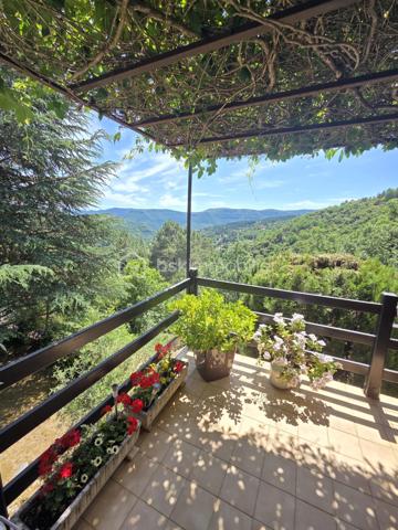 EXCLUISIVITE 
Vous souhaitez vivre dans un havre de paix, en plein cœur de la nature, avec une vue imprenable, plein sud, sur les Cévennes, à 10 minutes de toutes commodités, Le Vigan mais aussi à environ 1 h de Montpellier, je vous propose cette maison Située à Arphy dans le département du Gard,  cette maison des années 80, tout à fait originale et conviviale, de 130 m2 et ses 4 chambres, saura vous séduire et vous apportez le confort et l'originalité d'habiter un lieu hors du commun, habitable immédiatement, écoles, collège et Lycée, cinéma, hôpital à proximité.
Suivant les plans d'un architecte reconnu dans la région elle se compose :
D'une belle cuisine de qualité équipée ouverte sur le séjour, coin salon avec cheminée, pièce mansardée, 4 chambres, grande salle de bain, wc, cellier.
Grande terrasse couverte vue dégagée, sous-sol, 2 garages (16 et 25 m2).
Terrain en traversiers entièrement aménagé en jardins, superbes murs en pierre, avec accès à la piscine au milieu des arbres, chênes et autres.
Assainissement individuel. 
Chauffage bois (poêle Godin) et chaudière fuel mixte eau chaude et chauffage qui fonctionne très bien. Consommation 1500L/an.
Electricité : 80 euros/mois (Maison équipée double vitrage).
Toiture bon état et très bien isolée avec plancher en châtaignier.
Une maison agréable à vivre où vous poserez vos valises.
