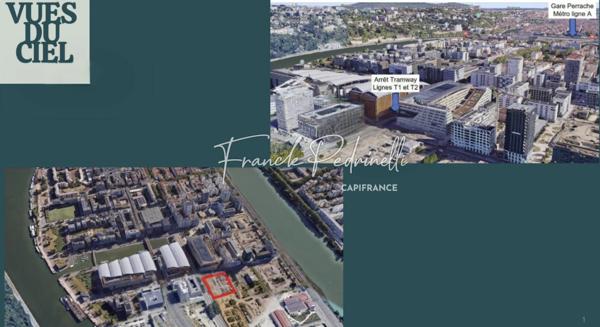 Appartement T4 de standing avec balcon vue dégagée au 8e étage – Lyon Confluence