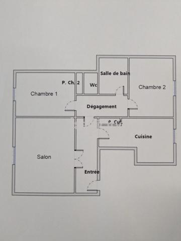 T3 69 m² avec balcon plein sud – Chambéry Curial- calme et lumineux