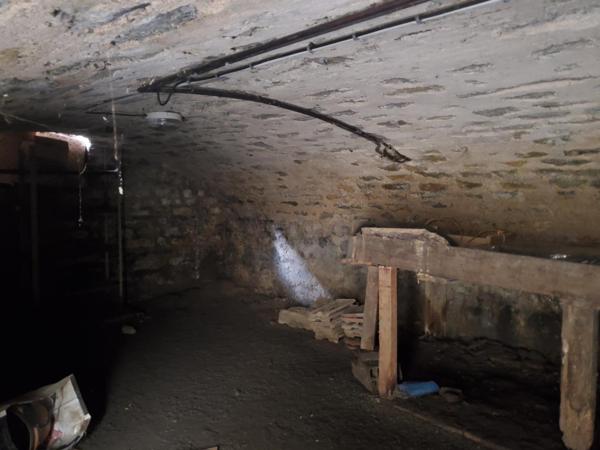 Spacieuse maison de ville mitoyenne bâtie sur cave voutée avec terrain de 400m2, un garage et une cour