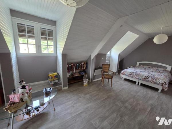 Quartier résidentiel des hauts d'Allonnes, Pavillon 124 m² 3 ch + bureau, sur parc arboré au calme