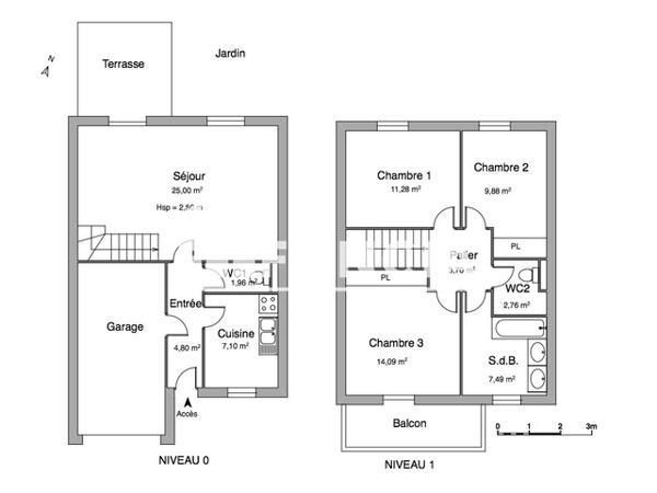Location Maison 4 pièces 86.27 m² - 49 RUE ANTOINE DE SAINT EXUPERY Fontaine-le-comte 86240
