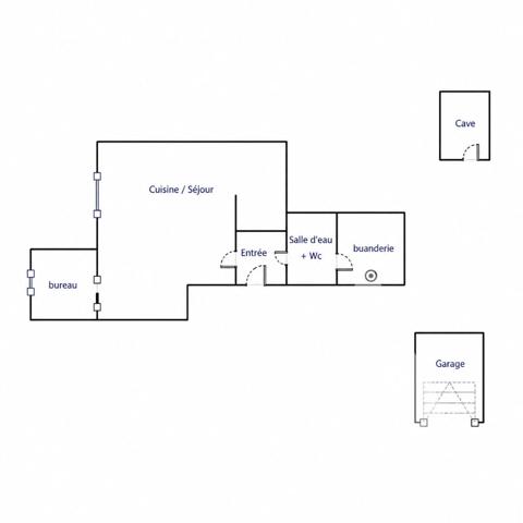 Appartement 1 pièce 25.71 m2