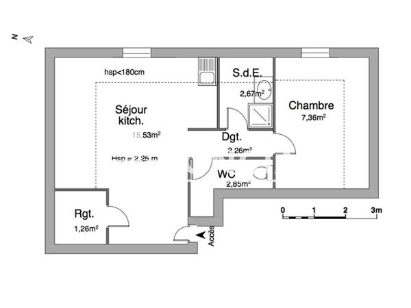 Location Appartement 2 pièces 31.93 m² - 18 TER RUE OCTAVE MOREL Bourg En Bresse 01000