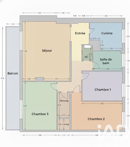 Appartement à vendre 4 pièces 83 m² Meudon