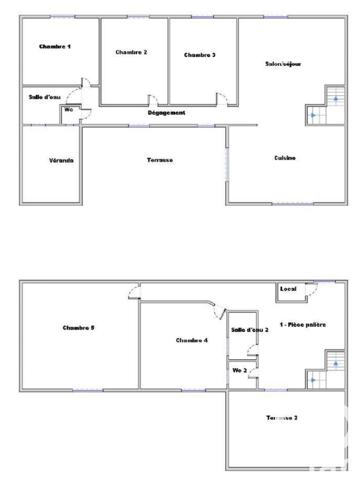 Appartement à vendre 4 pièces 148 m² Les Chères