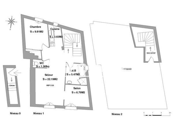 Location Appartement 2 pièces 49.25 m² - 11 RUE DE LA GROTTE Lourdes 65100