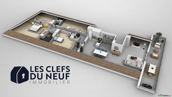 Appartement L Union 5 pièces 118 m2 + 34m² de Terrasse !