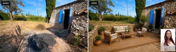 Terrain Constructible et viabilisé Salernes 1300 m2 avec cabanon cadastré