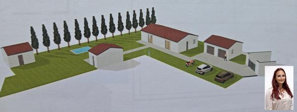 Terrain Constructible et viabilisé Salernes 1300 m2 avec cabanon cadastré