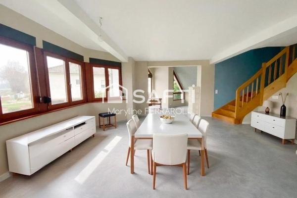 Grande pièce de vie de 47 m2 baignée de lumière