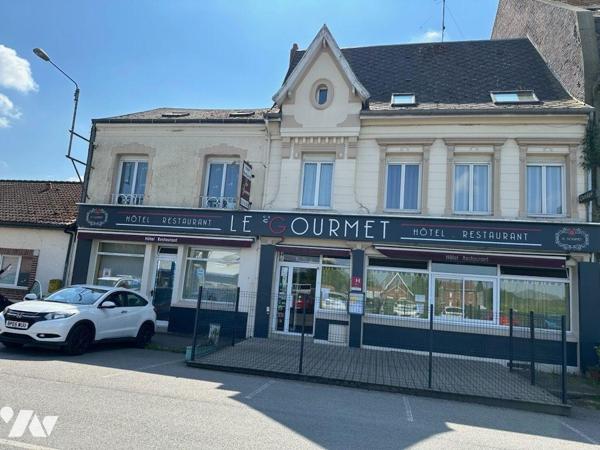 A vendre sur BAPAUME, un fonds de commerce "Hôtel-restaurant" avec ses murs comprenant 2 salles...