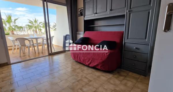 À vendre Studio 19 m² - Le Barcarès 66420