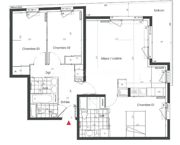 Appartement de 79,05 m²