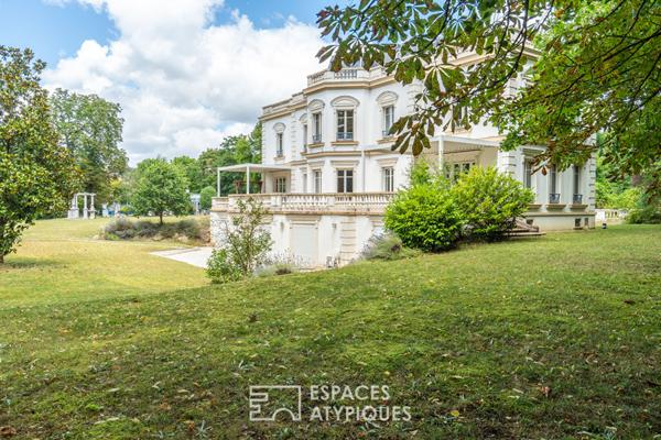 Prestigieuse propriété, chargée d’histoire (style Napoléon III) au coeur du Vésinet Sud