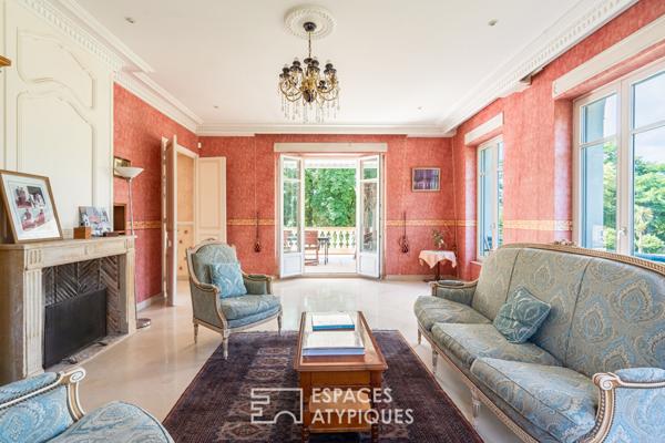 Prestigieuse propriété, chargée d’histoire (style Napoléon III) au coeur du Vésinet Sud