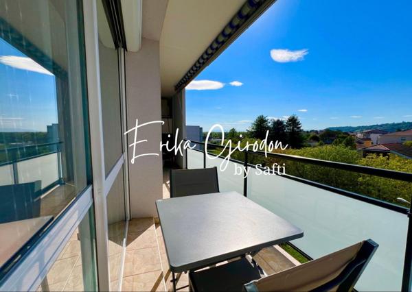 Appartement T3 avec balcon, garage et cave