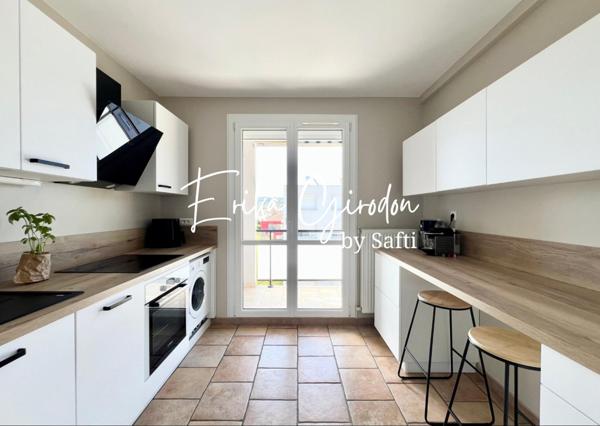 Appartement T3 avec balcon, garage et cave