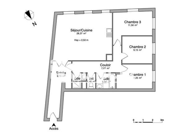 Location Appartement 4 pièces 83.73 m² - 39/41 AVENUE DE LA GARE Vaux Sur Seine 78740