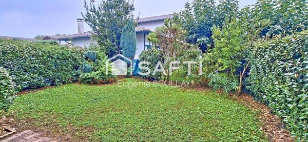 Appartement T3: accès direct au garage, terrasse, jardin