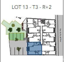 Grand F3 neuf en construction à Vaux-le-Pénil :