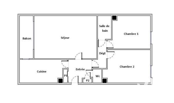 Appartement à vendre 3 pièces 64,15 m² Guyancourt