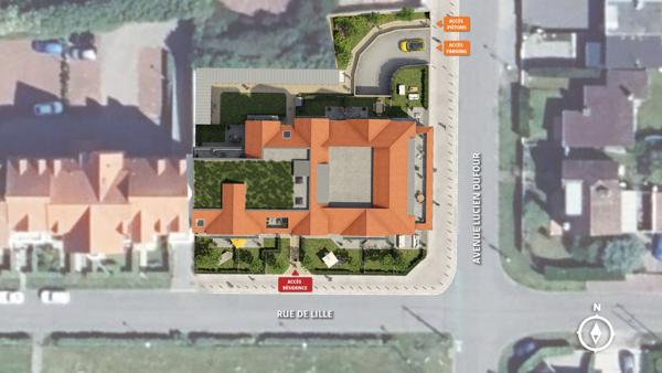 Appartement Stella Plage 2 pièces 43.33m² jardin de privatif de 47m²