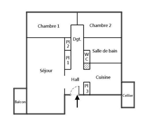 Appartement
         3 pièces
        - 72 m² 149 000 € *