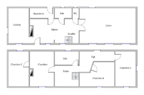 MAISON DE CARACTÈRE,T7,163M², 335000€ Dépendance. Terrain de 8000M²