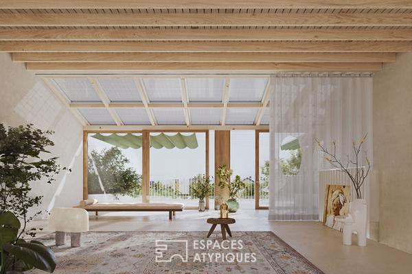 Duplex avec terrasse et toit végétalisé