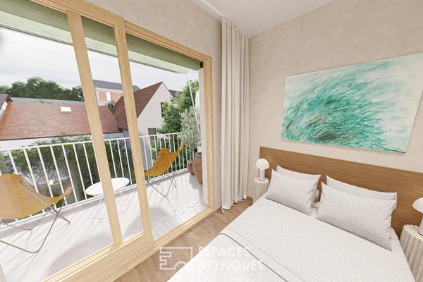 Duplex avec terrasse et toit végétalisé