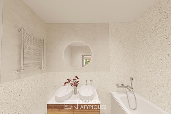 Duplex avec terrasse et toit végétalisé