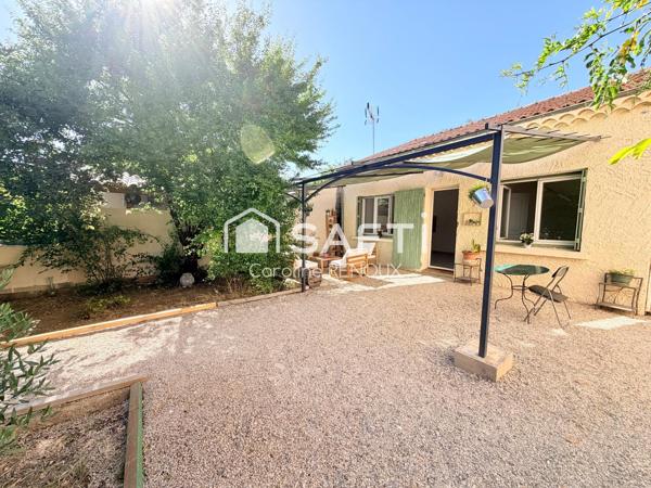 Lauris – Maison T3 de plain-pied 50 m² avec jardin et garage