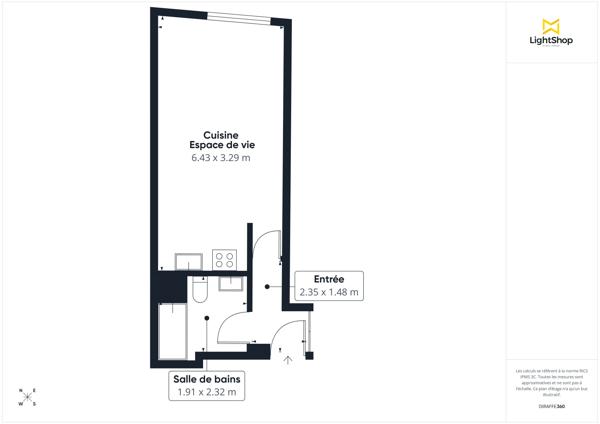 Studio meublé de 29 m² - Quartier Gambetta - Rue de la Cour des Noues, Paris 20e