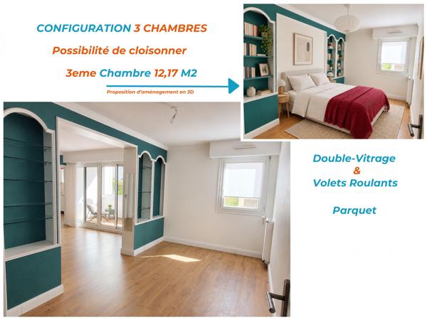 Appartement à vendre 5 pièces 88,95 m² Tours