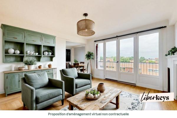 Appartement 3 pièces avec garage et cave