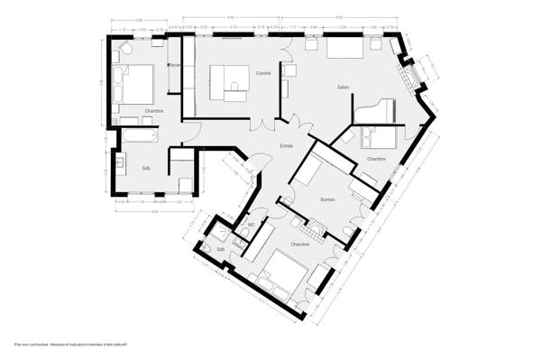 Exceptionnel appartement familial 140 m², lumière et élégance, rue Jouffroy d'Abbans, Paris 17ème