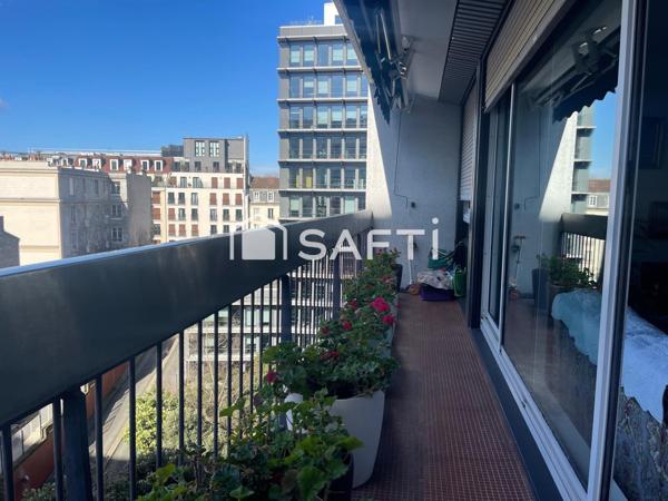 Appartement T3 de 62m² avec grand balcon de 13m2 sans vis à vis