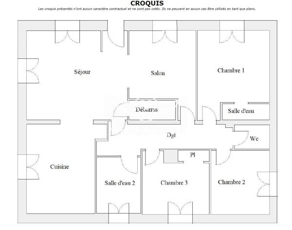 Appartement T4 de 101m² dernier étage