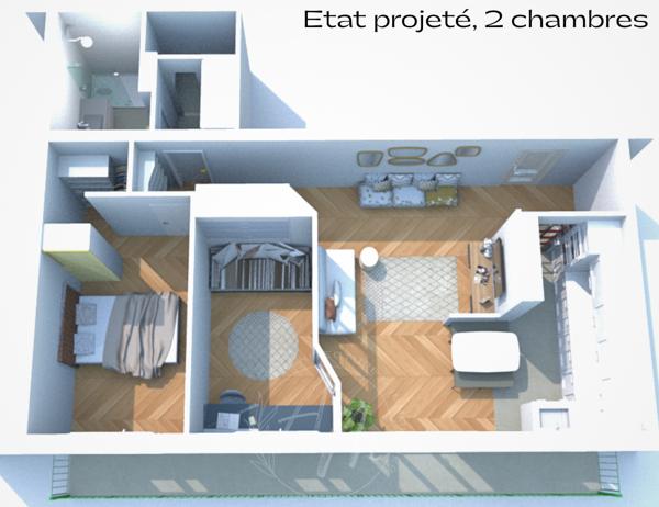 Appartement
         2 pièces
        - 56 m² Exclusivité 440 000 € *