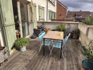 Duplex avec terrasse au premier et dernier étage
